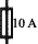предохранитель с указанием номинального напряжения, например 10 А